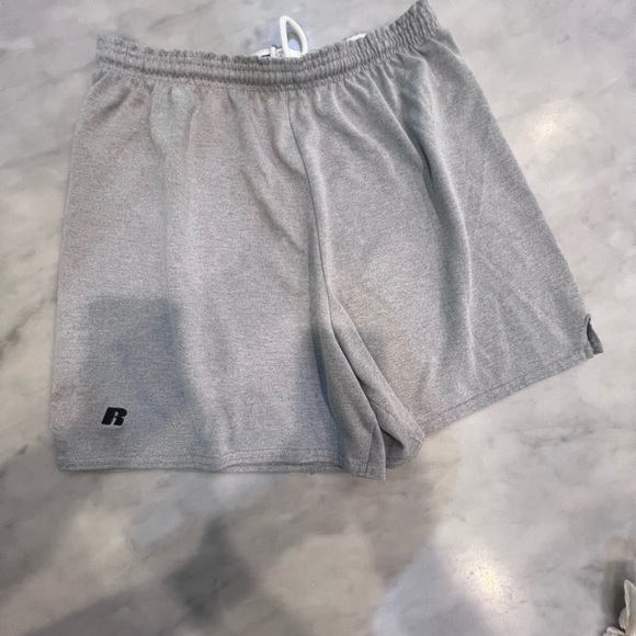 Russell Athletic Light Gray Men's gym Shorts - Picture 1 of 6